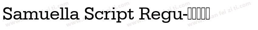 Samuella Script Regu字体转换